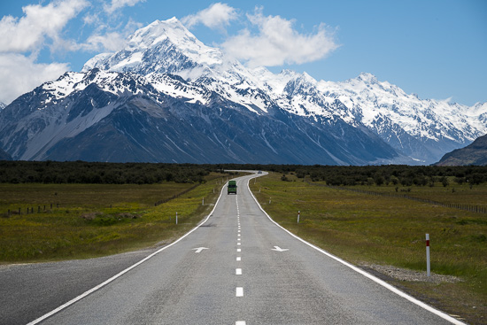 Road to Mount Cook