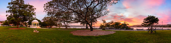 Burning Sunrise over Balmoral - Panorama