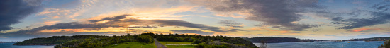 Sunset over the Fort - Panorama