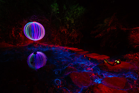 River Orb - Light Painting